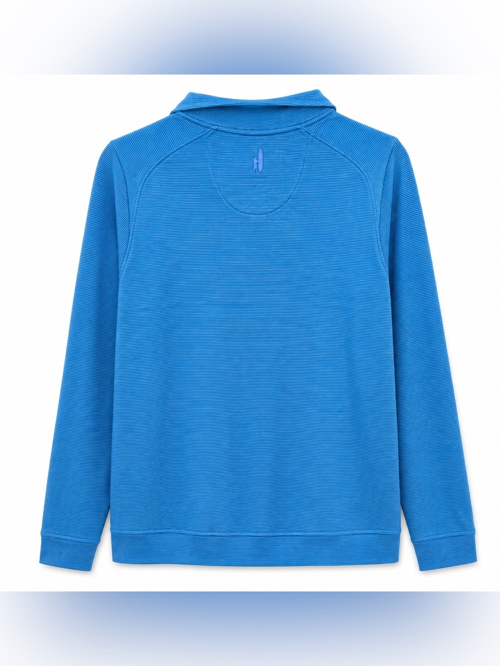 Johnnie-O Pullover 1/4 Zip Performance Golf Top Blue Striped Women’s Size 14 - Picture 2 of 4